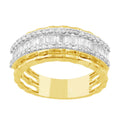 14K Solid Gold  0.73ctw Diamond Womens Rings