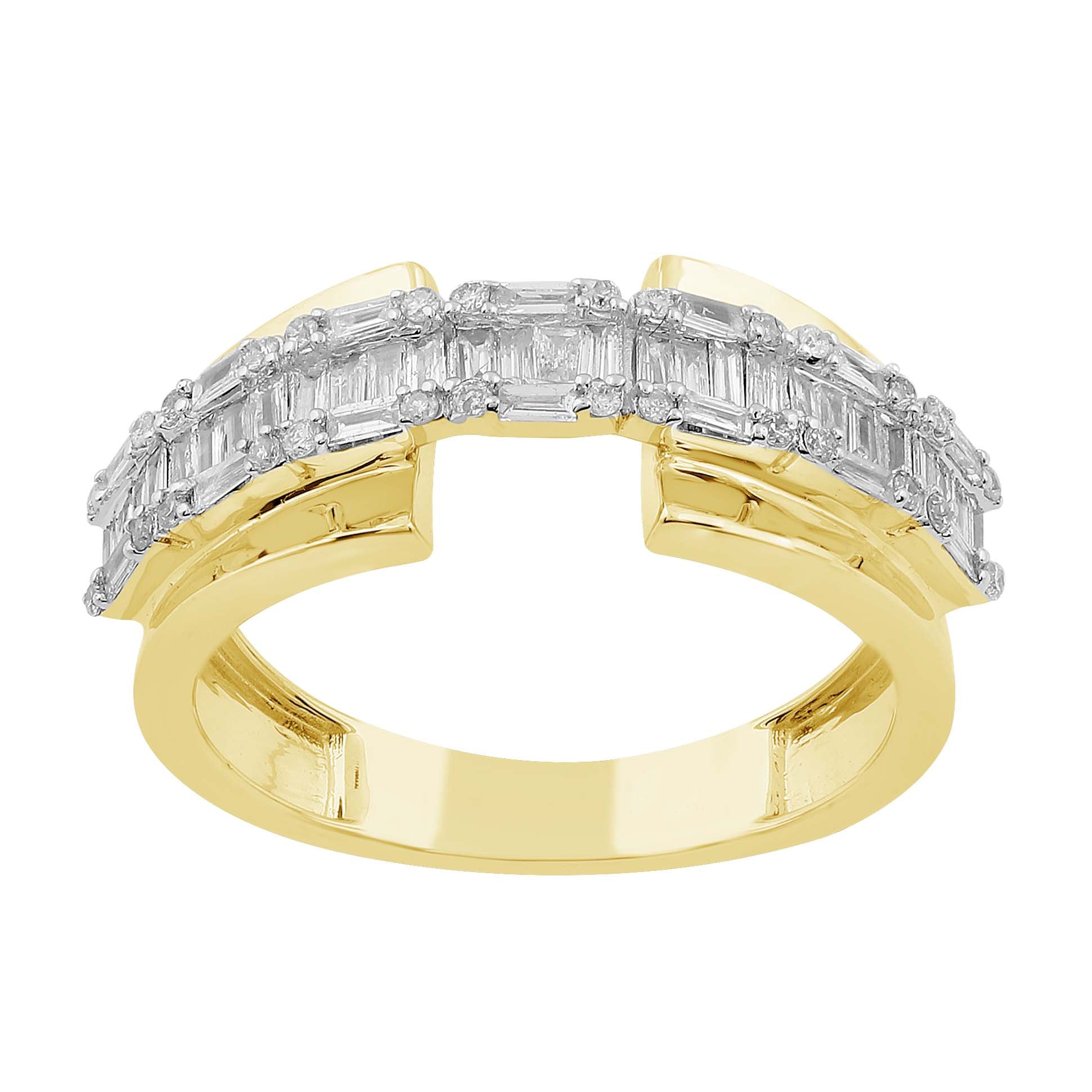 14K Solid Gold  0.43ctw Diamond Womens Rings