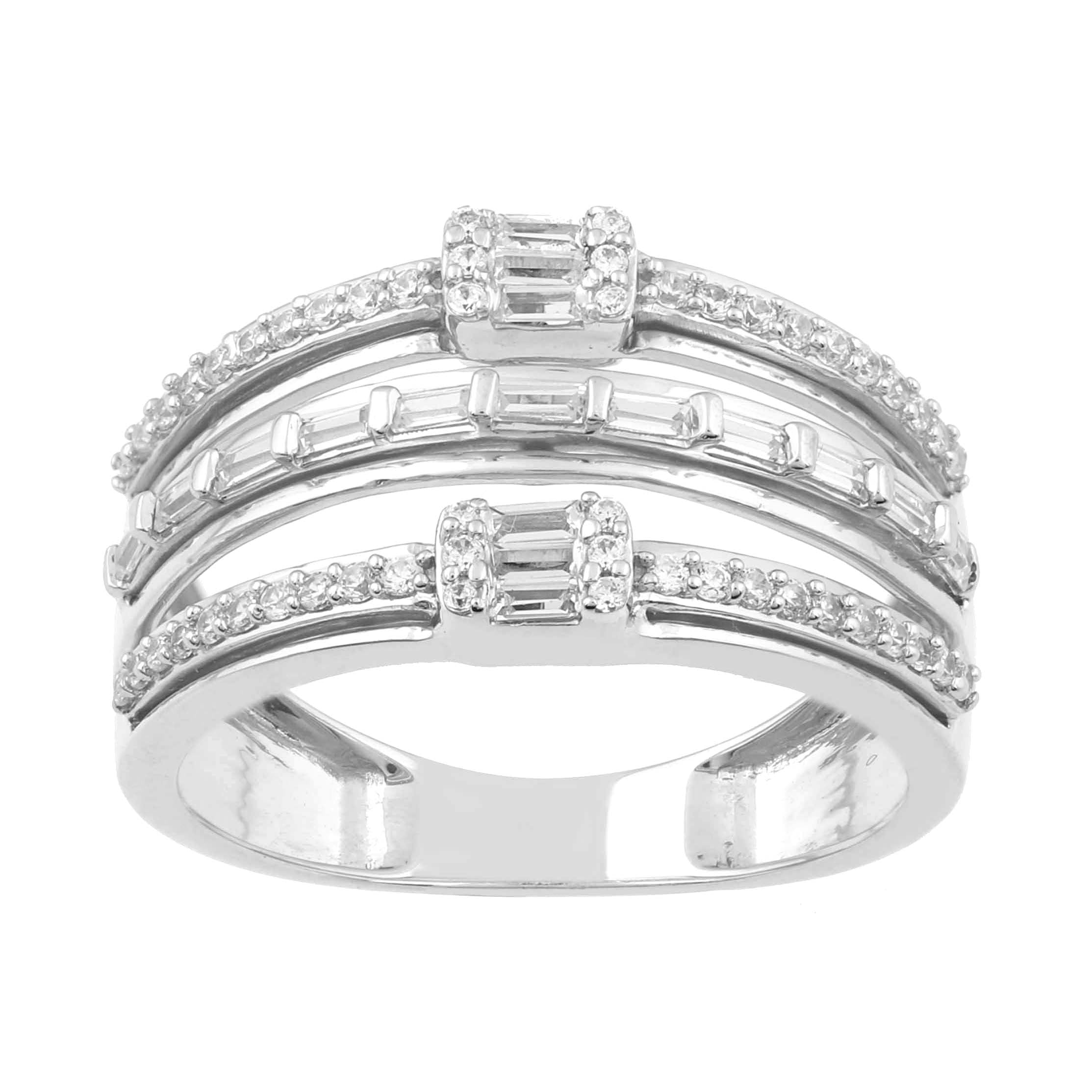 14K Solid Gold  0.45ctw Diamond Womens Rings