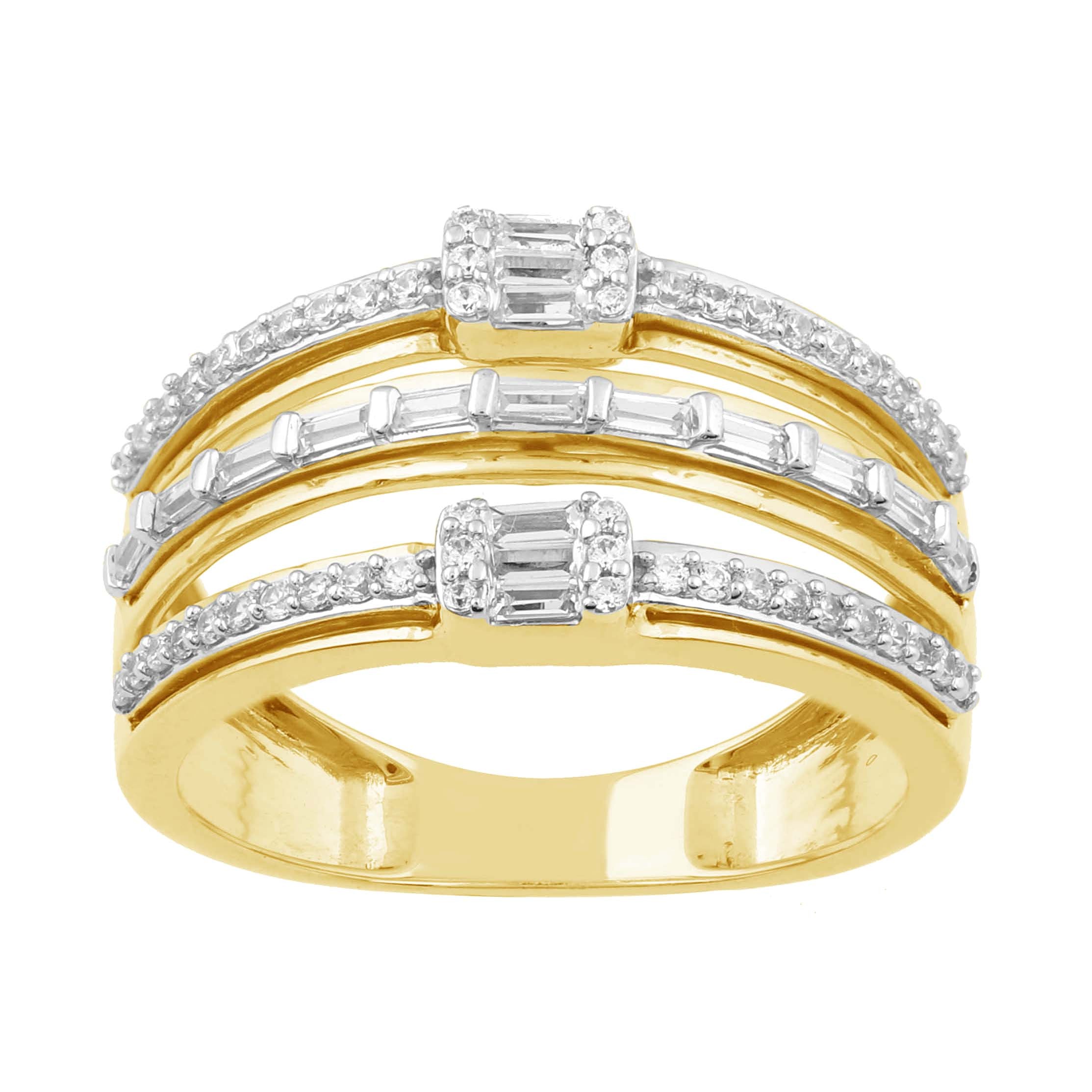 14K Solid Gold  0.45ctw Diamond Womens Rings