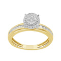 14K Solid Gold  0.26ctw Diamond Womens Rings