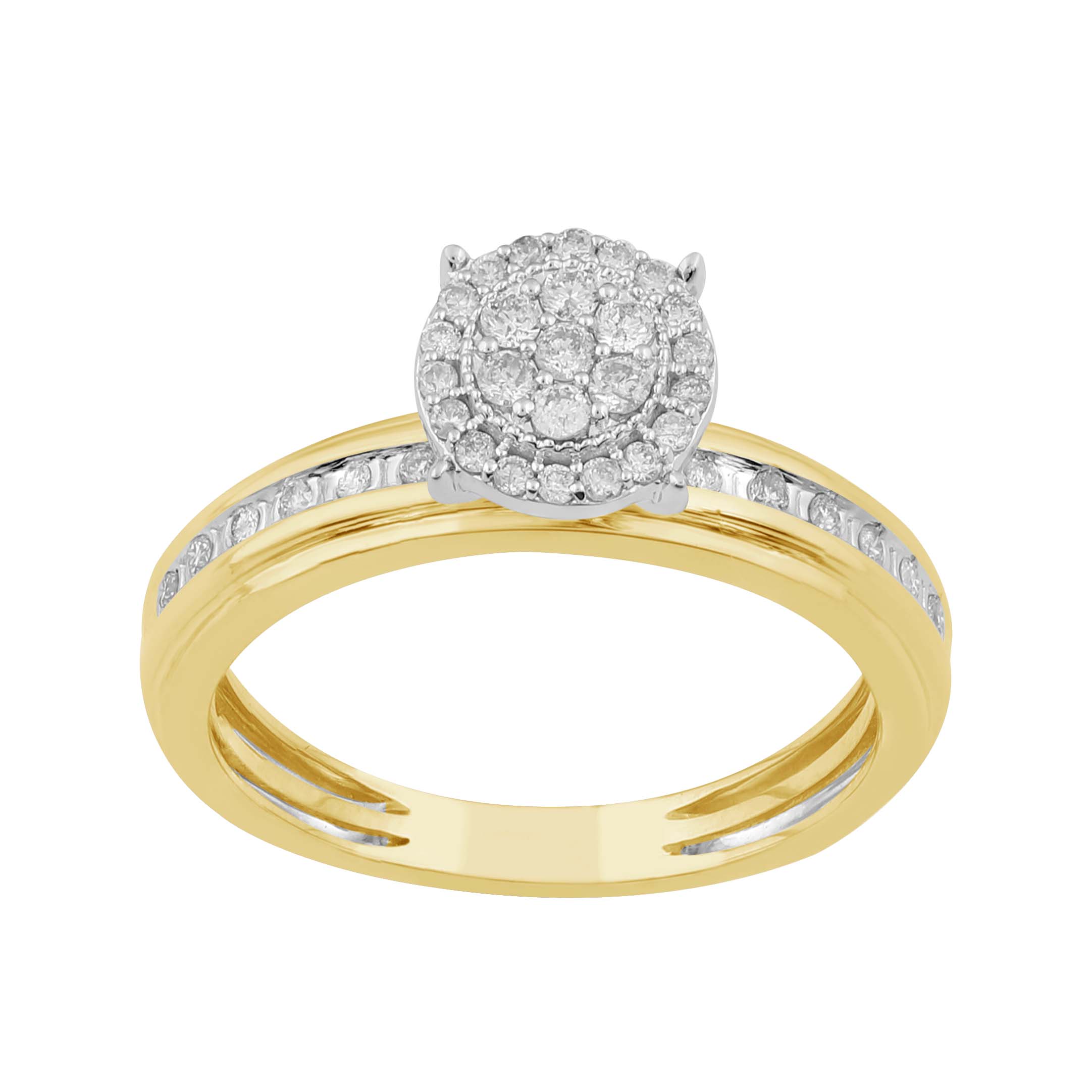 14K Solid Gold  0.26ctw Diamond Womens Rings