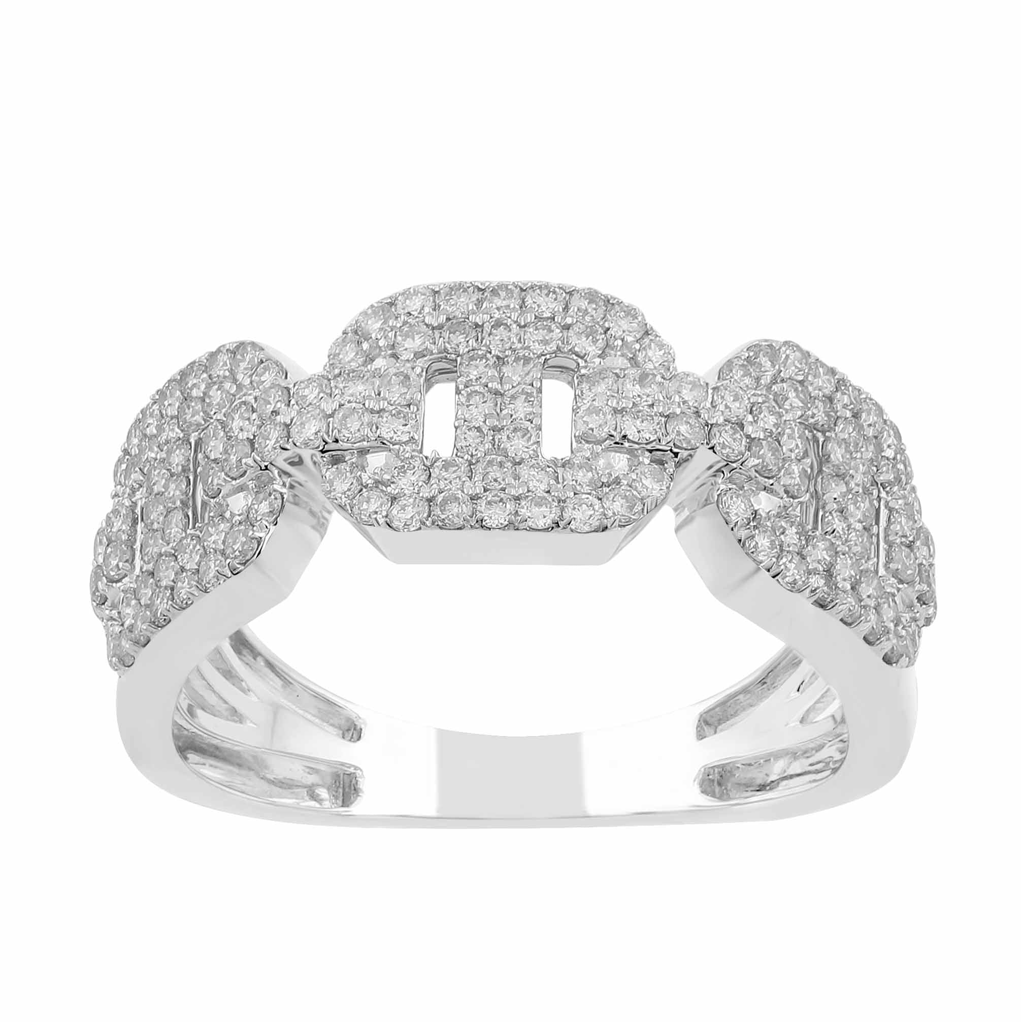 14K Solid Gold  0.69ctw Diamond Womens Rings