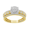14K Solid Gold  0.45ctw Diamond Womens Rings