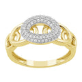 14K Solid Gold  0.29ctw Diamond Womens Rings