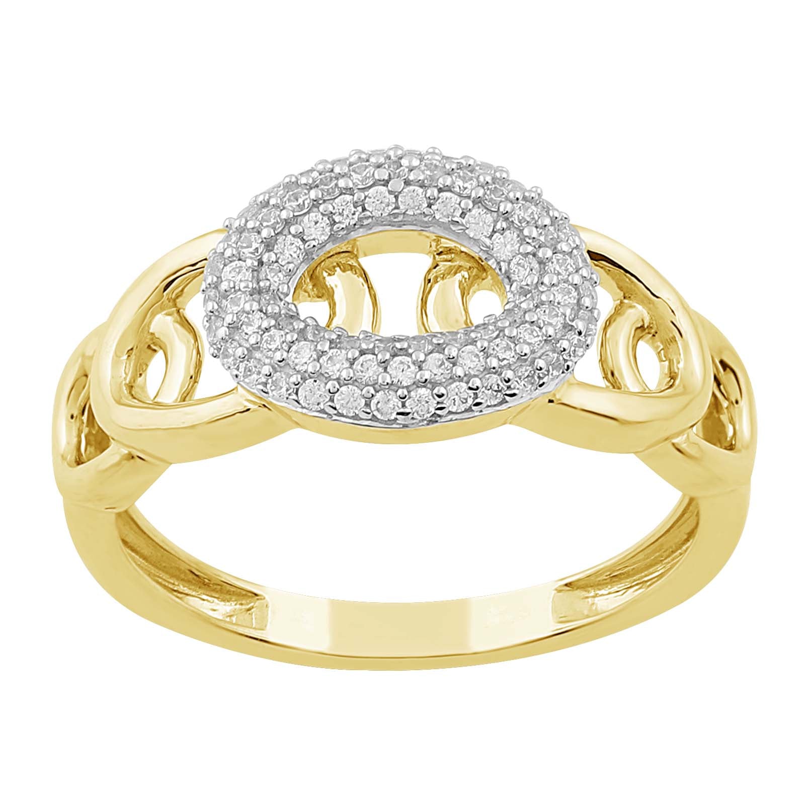 14K Solid Gold  0.29ctw Diamond Womens Rings