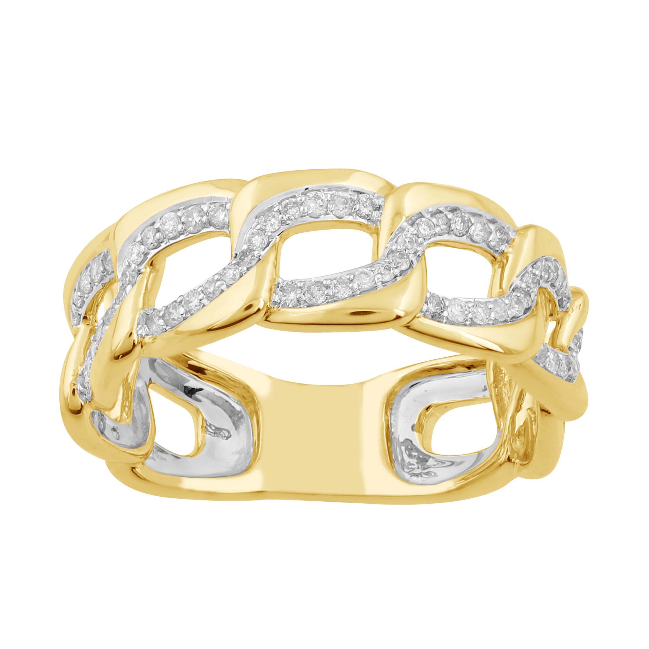 14K Solid Gold  0.39ctw Diamond Womens Rings