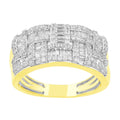 14K Solid Gold  0.72ctw Diamond Womens Rings
