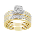 14K Solid Gold  0.44ctw Diamond Womens Rings
