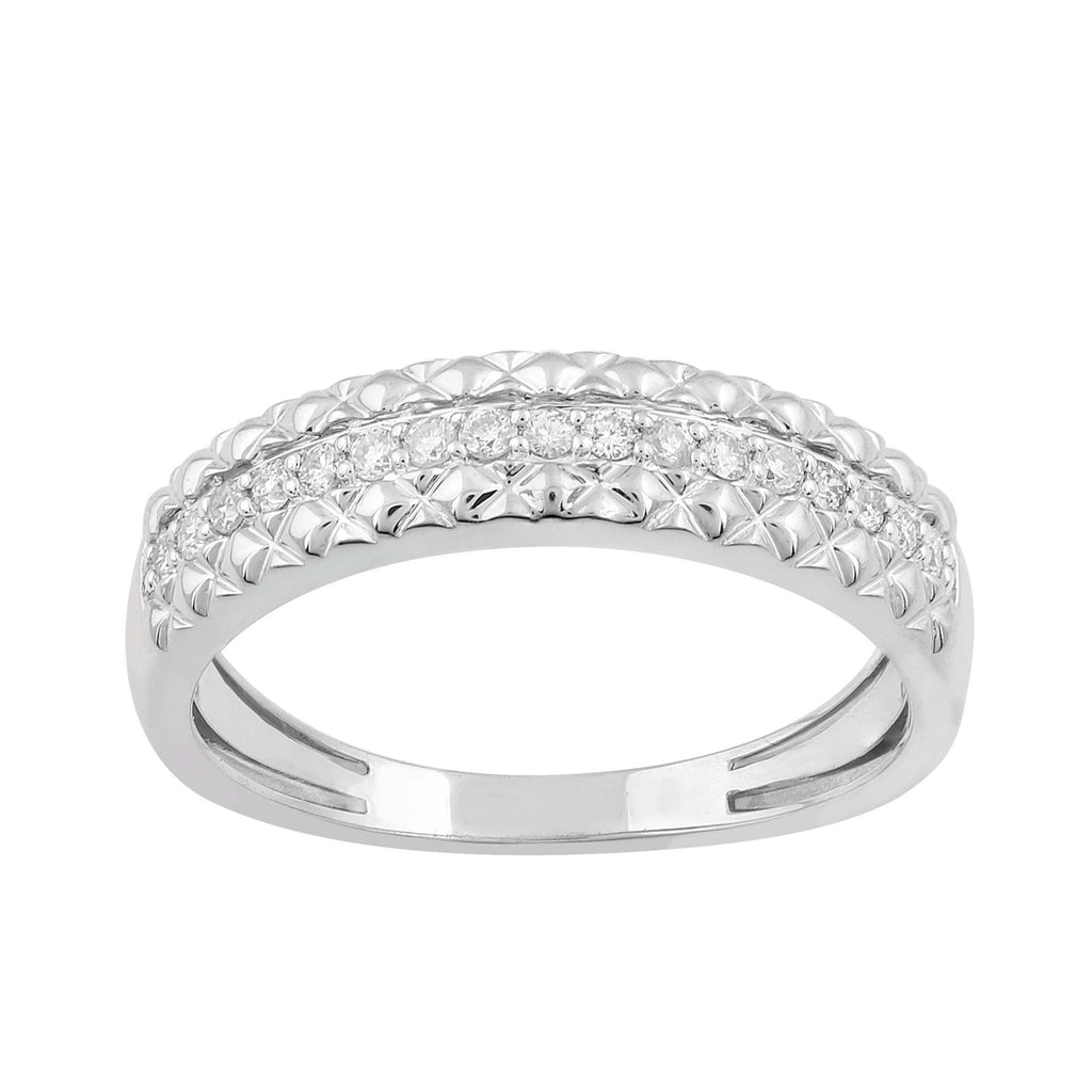 14K Solid Gold  0.42ctw Diamond Mens Rings