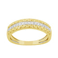 14K Solid Gold  0.42ctw Diamond Mens Rings