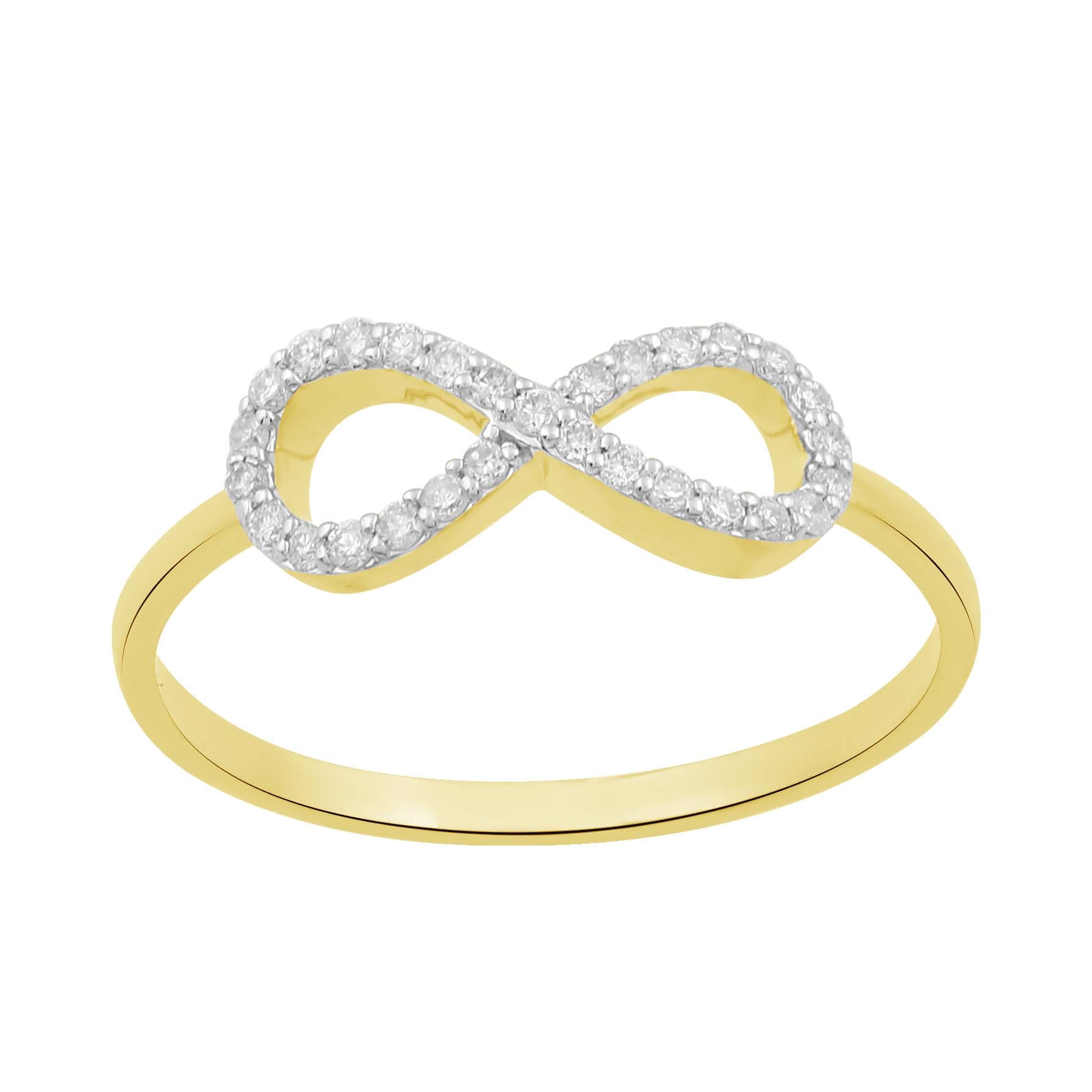 14K Solid Gold  0.15ctw Diamond Womens Rings