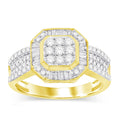 14K Solid Gold 0.71ctw Diamond Womens Rings