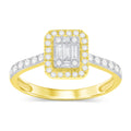 14K Solid Gold 0.53ctw Diamond Womens Rings