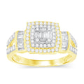 14K Solid Gold 0.67ctw Diamond Womens Rings
