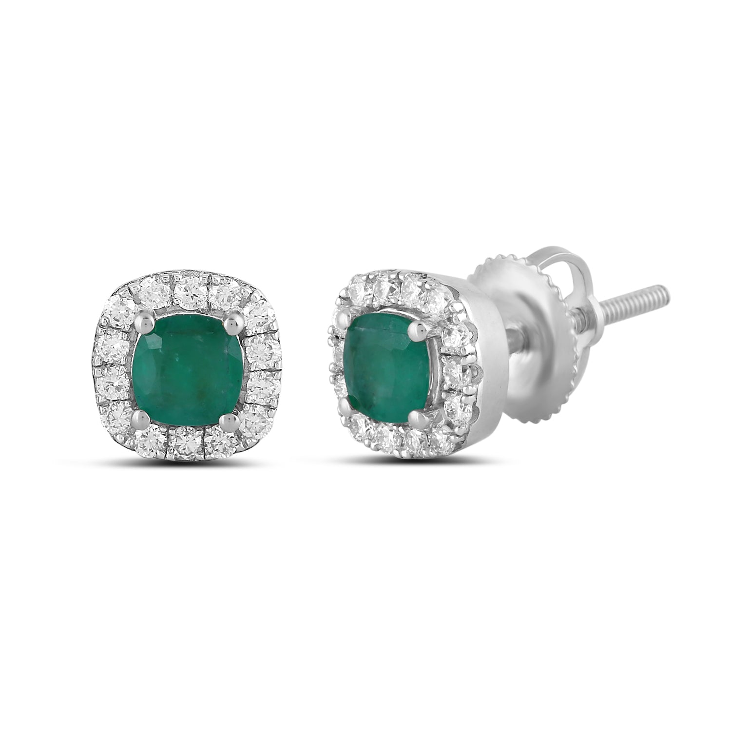 14K Solid Gold  0.82ctw Diamond Stud Earrings