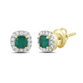 14K Solid Gold  0.82ctw Diamond Stud Earrings