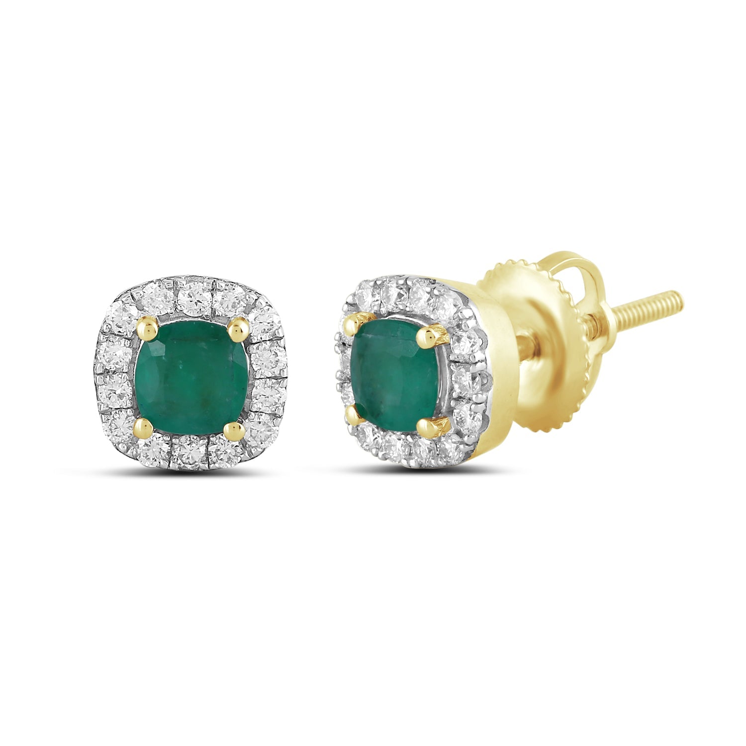 14K Solid Gold  0.82ctw Diamond Stud Earrings