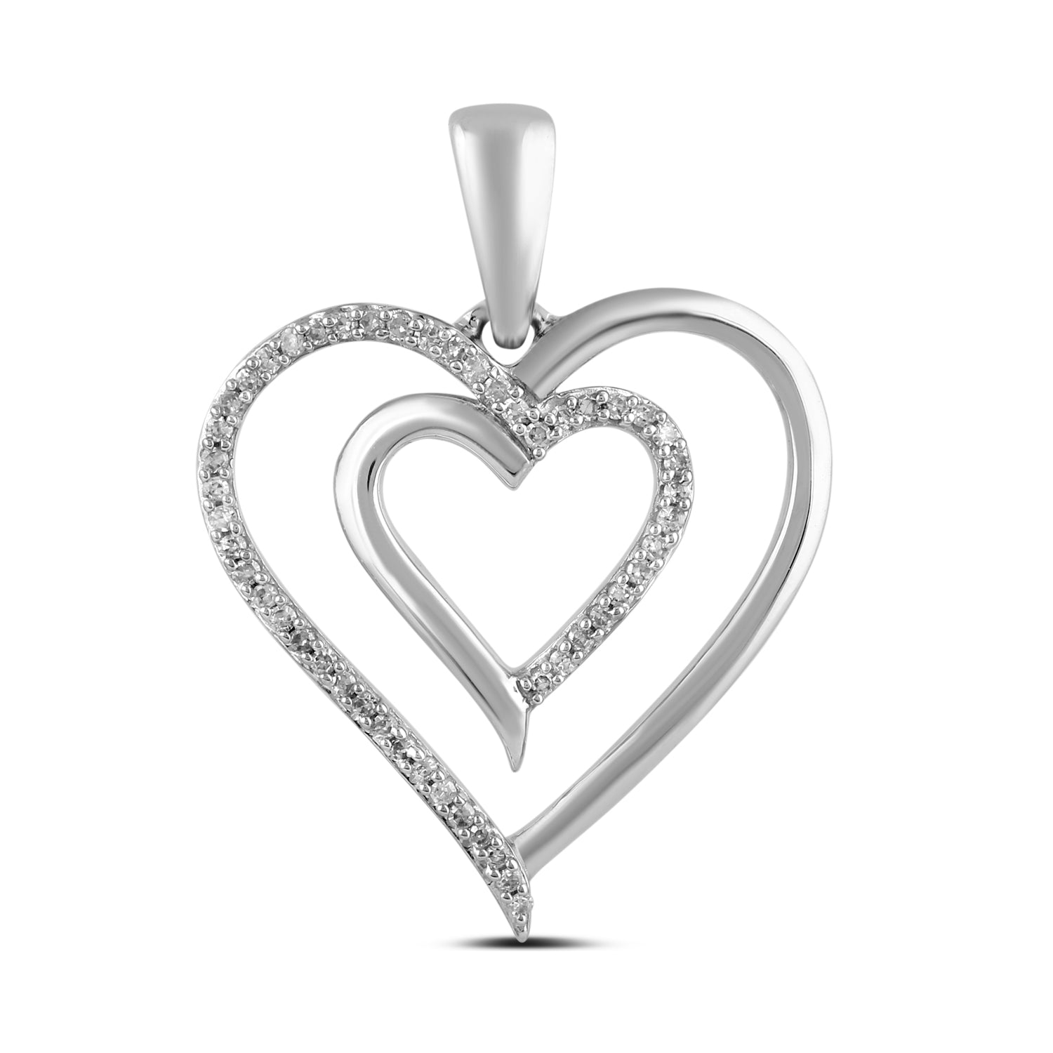 14K Solid Gold  0.10ctw Diamond Pendants