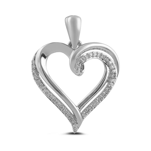 14K Solid Gold  0.11ctw Diamond Pendants