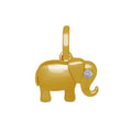 14K Solid Gold  0.02ctw Diamond Pendants