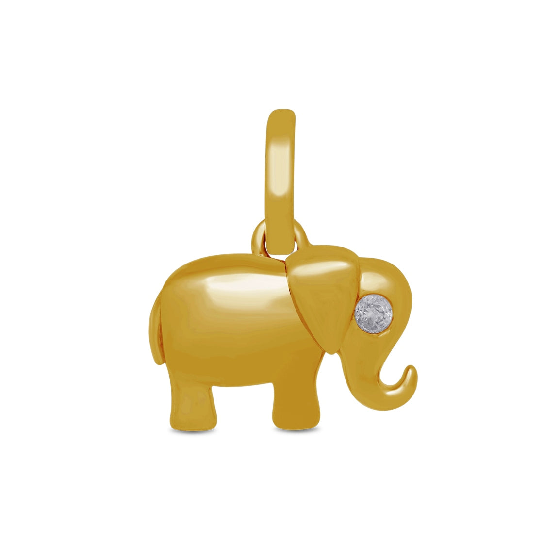 14K Solid Gold  0.02ctw Diamond Pendants