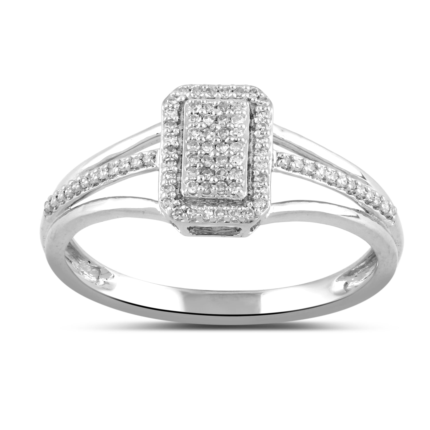 14K Solid Gold  0.14ctw Diamond Womens Rings