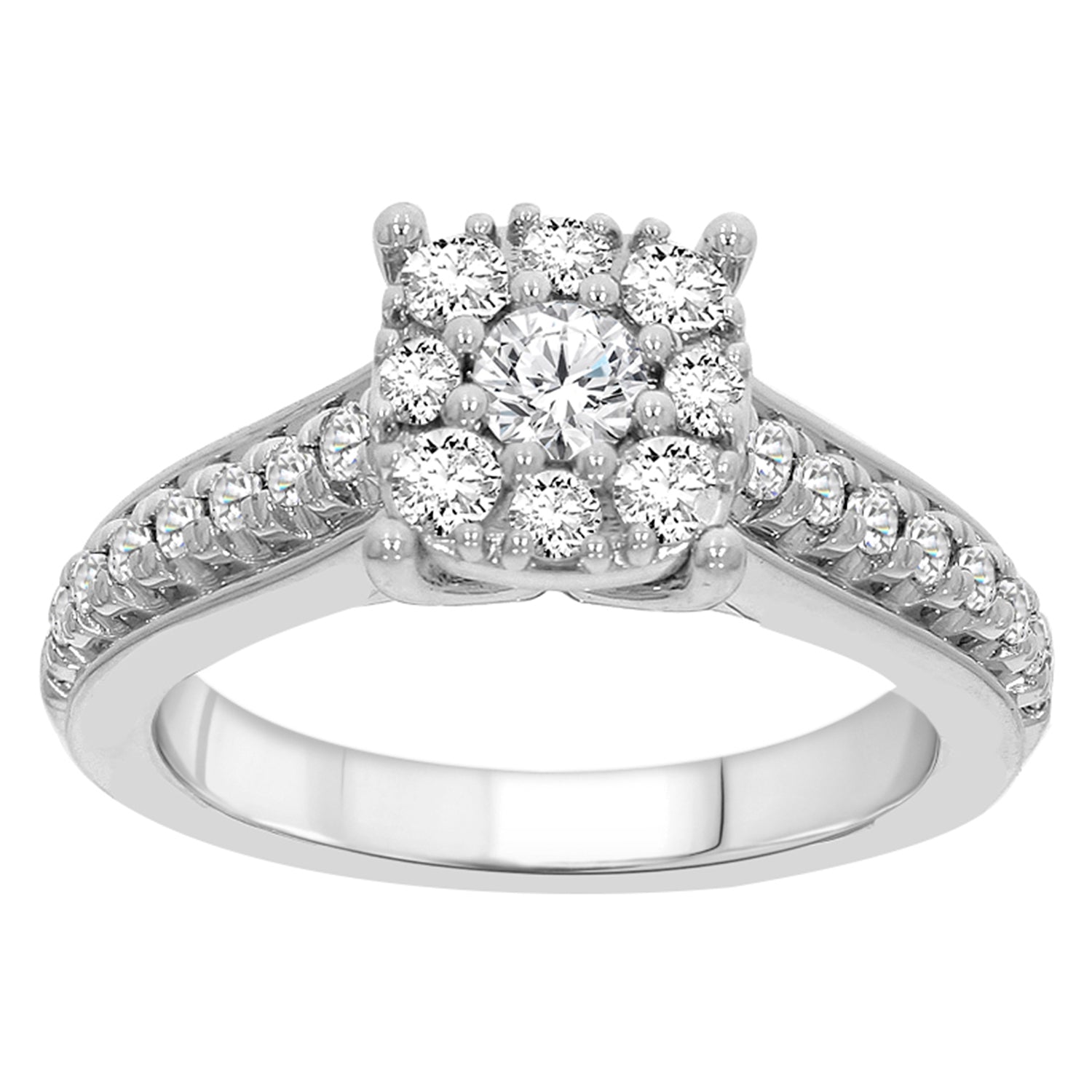 14K Solid Gold  1.07ctw Diamond Womens Rings