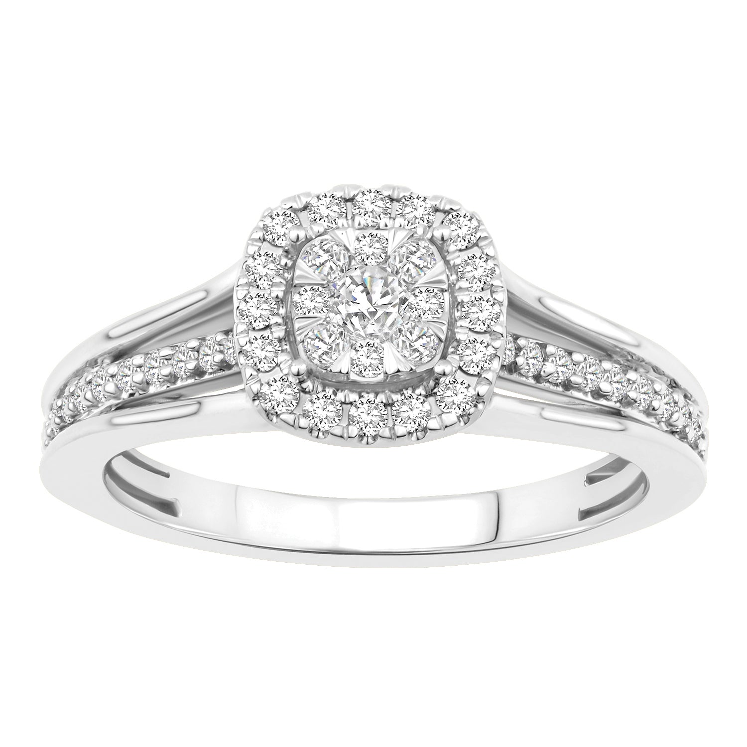 14K Solid Gold  0.41ctw Diamond Womens Rings